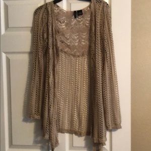 Mesh cardigan